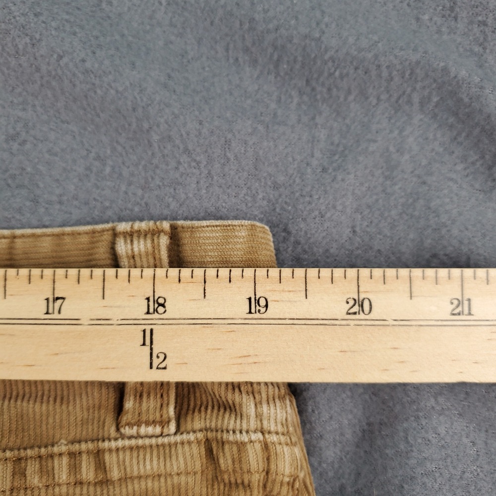 LL Bean Natural Fit Corduroy Pants Mens 38W 30.5 in seam Tan Cotton Blend - Picture 8 of 8